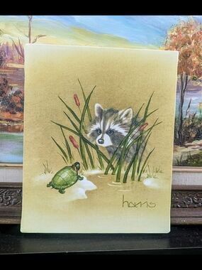 Peggy Harris Raccoon & Turtle Original